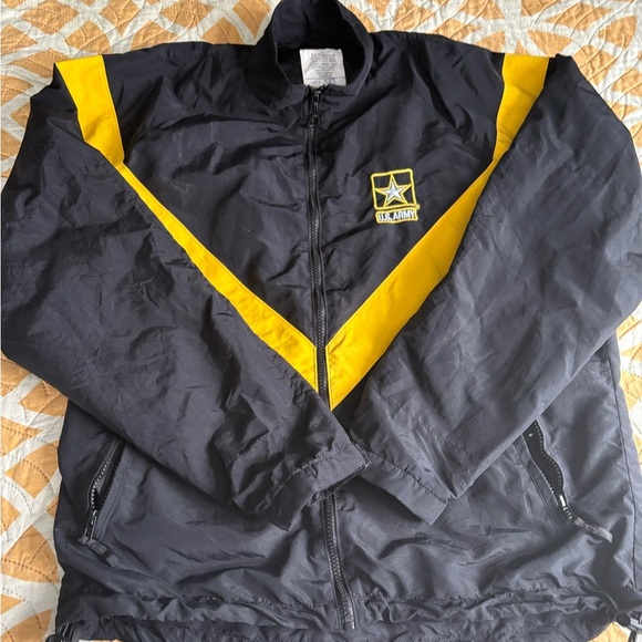 US ARMY BLACK PHYSICAL FITNESS APFU UNISEX JACKET & PANTS SET Small/Regular - Picture 4 of 14